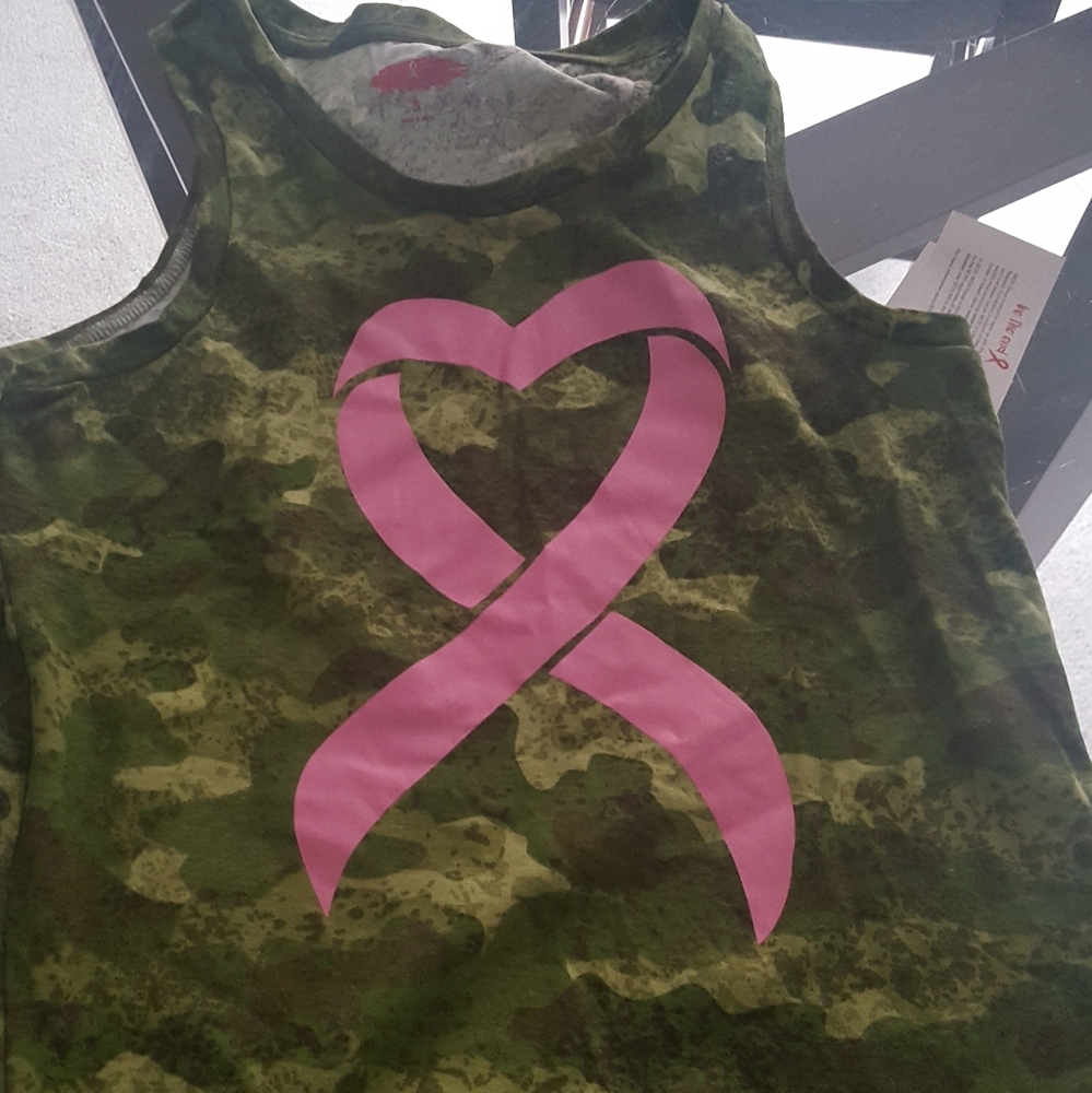 COPY - Camo Breast Cancer Tank Tee